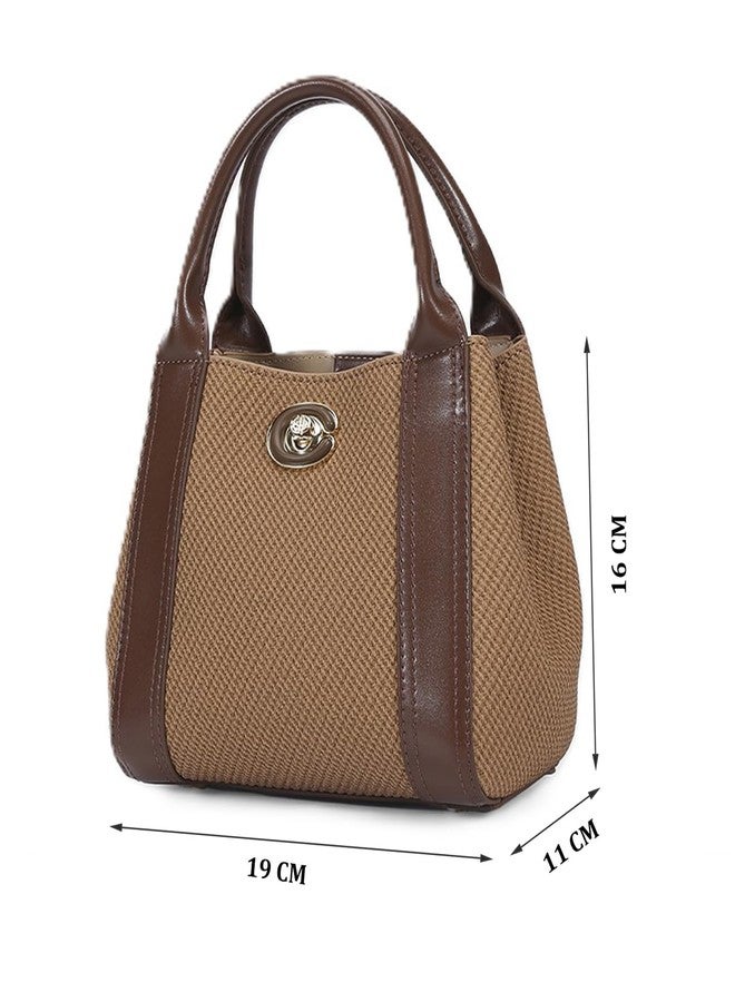 CHRISBELLA Stylish Handbag for Women & Girls - Faux Leather Fashionable Shoulder Sling Purse - Ladies Crossbody Bags and Detachable strap (Coffee) - Image 2